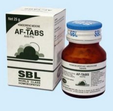 <b>AF-TABS - Pour le Rhume et la Grippe </b><BR>comprimes - bouteille de 25grs <BR> SBL cie